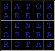 Sator Arepo Tenet Opera Rotas
